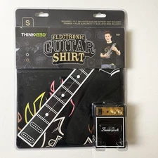 Thinkgeek Electronic Guitar Shirt With Playable Amplifier Size S New