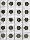 1968 - 2017 Canada Half Dollar 50 Cents Collection of 31 Coins