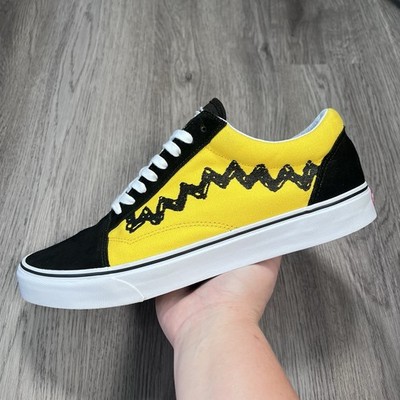 Vans x Peanuts Old Skool Charlie Brown Limited Edition Shoes Mens 13 Good Grief