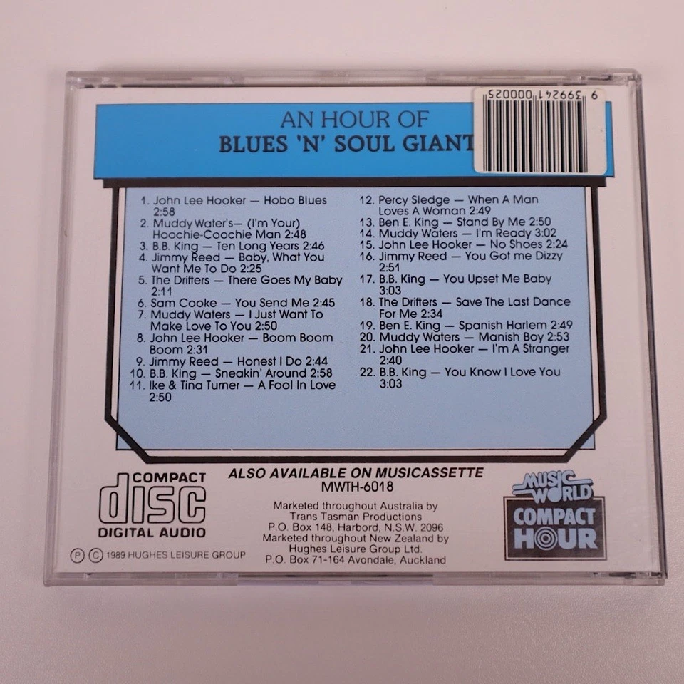 An Hour of Blues n Soul Giants CD 1989 Compilation Album 22 Classic Tracks - Image 3 of 3