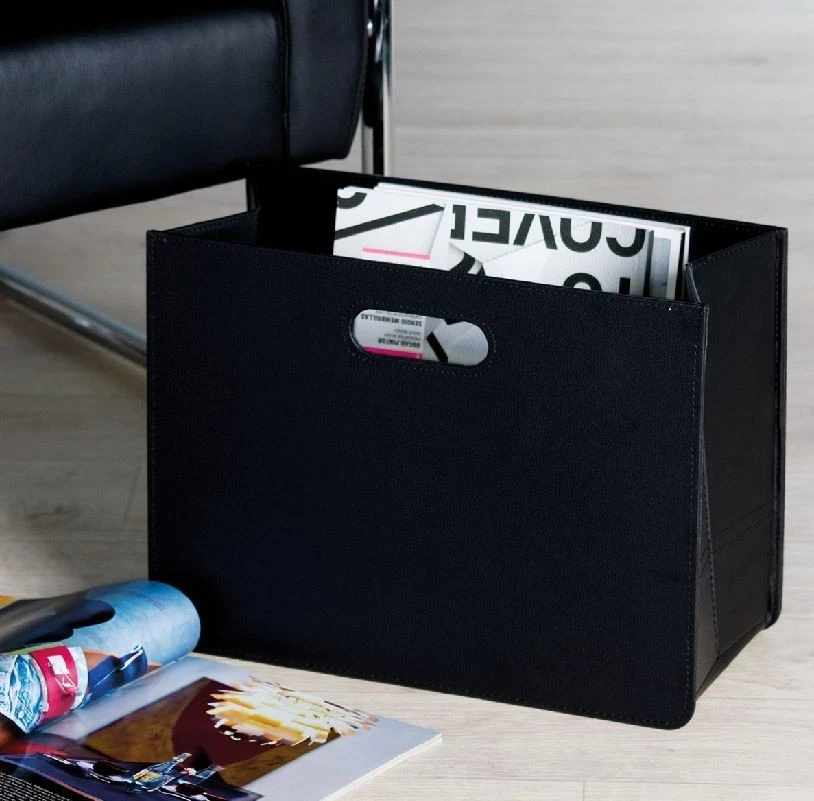 Zeitungskorb Zeitungsständer Zeitungshalter schwarz 30x40x19 Cm