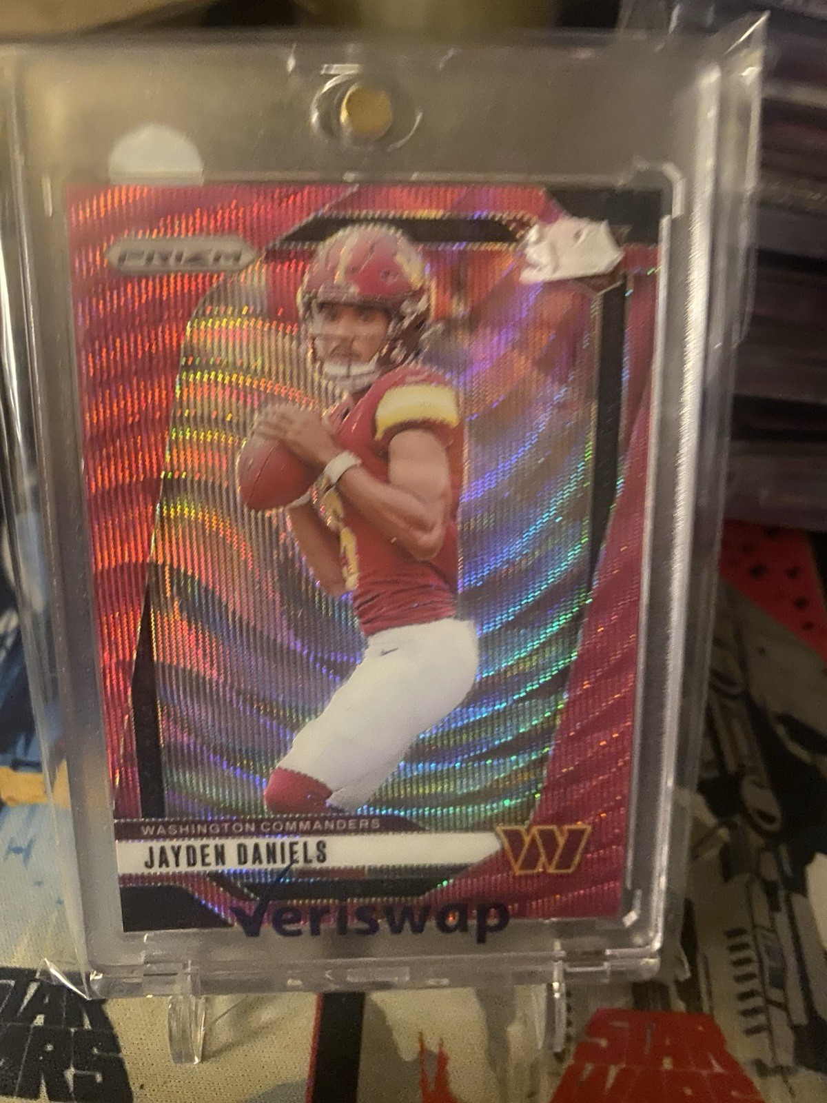 2024 Panini Prizm - Rookies Jayden Daniels #347 Pink Wave Prizm (RC)