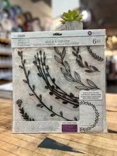 IRON ORCHID DESIGNS DECOR STAMPS BUILD A WREATH - NEW