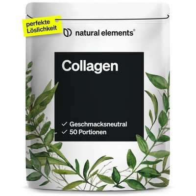 natural elements Collagen Pulver 500 g Kollagen Hydrolysat Peptide Kollagen Typ