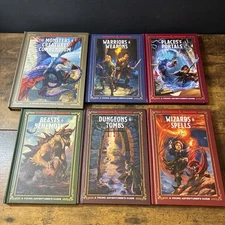 Lot of 6 Hardcover The Young Adventurer's Guides (Dungeons and Dragons) First Ed