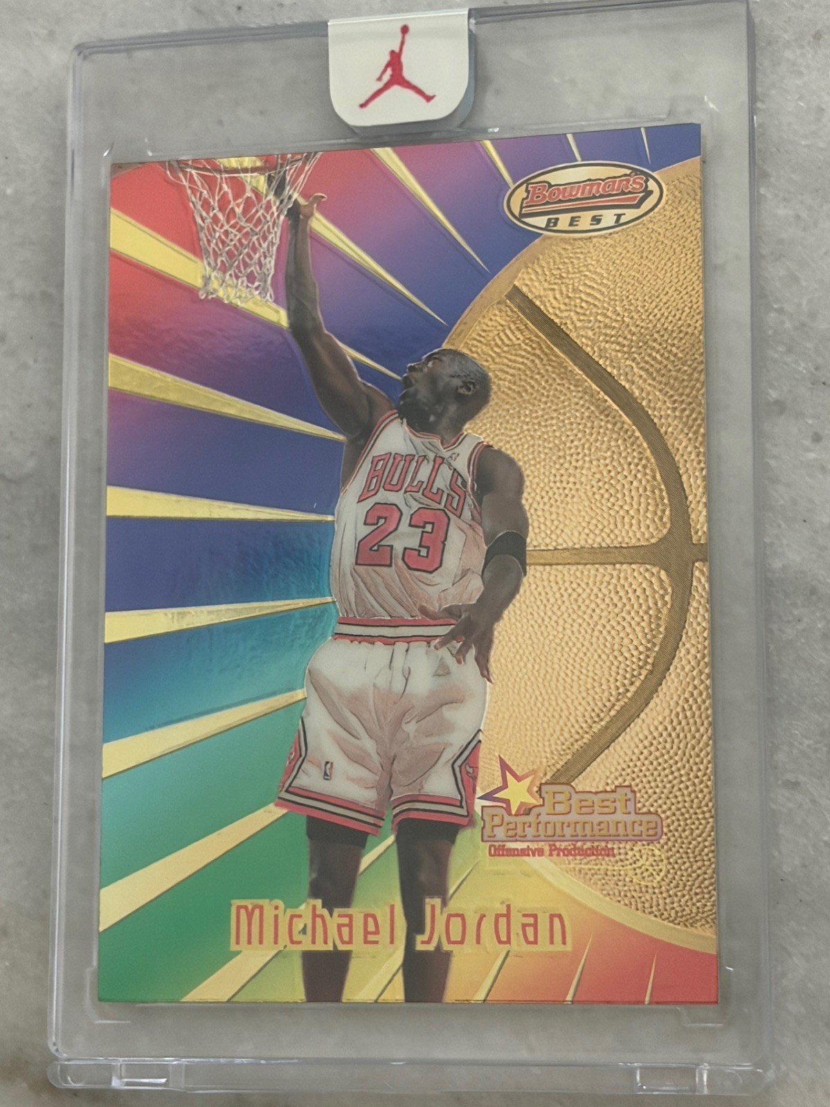Michael Jordan 1997 Bowman's Best #96 Best Performance Price Guide