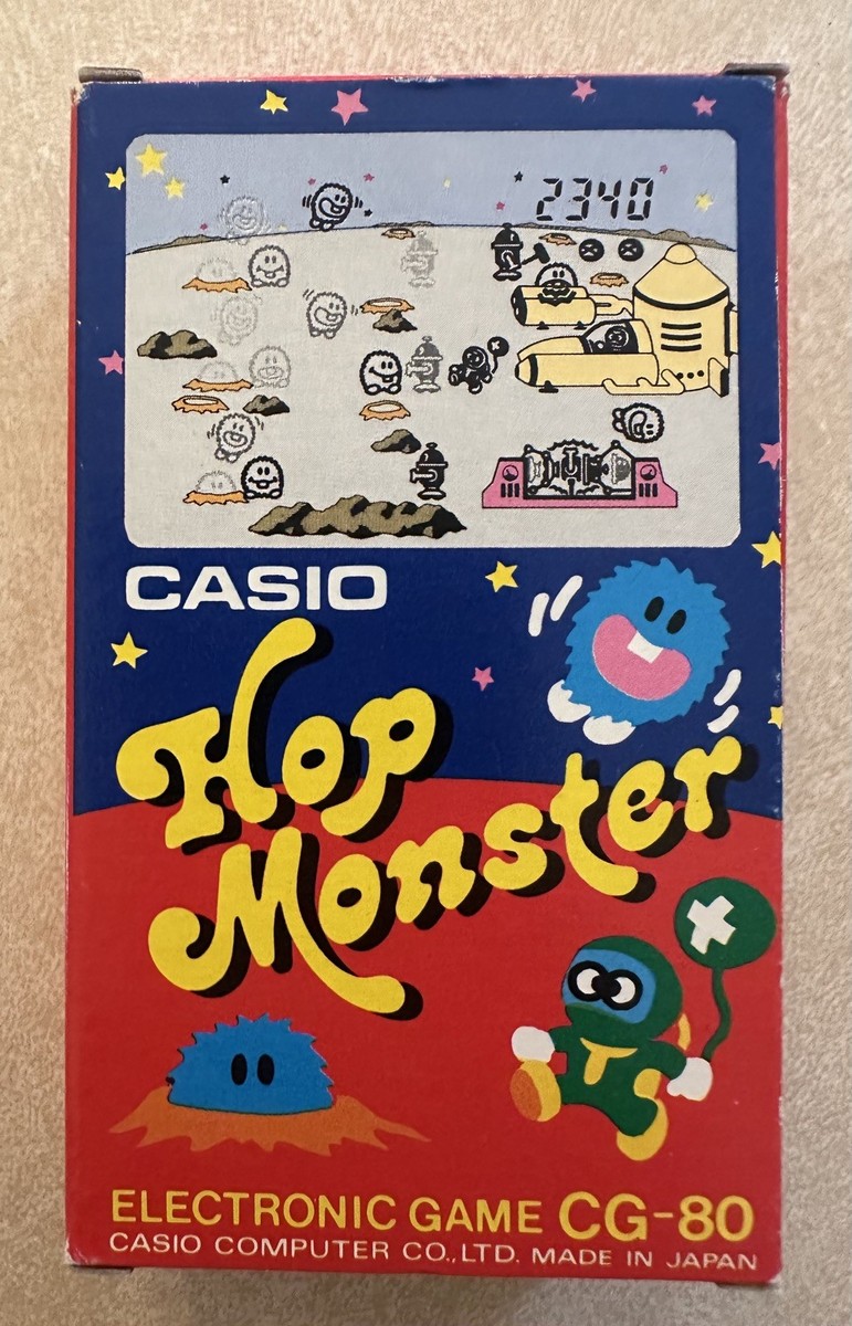 Casio Hop Monster CG-80 Electronic Game 1983 Vintage Complete In