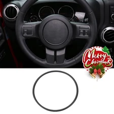 Steering Wheel Center Trim Bigger Ring For Jeep Wrangler JK /Compass 10+ Black