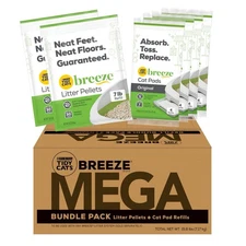 Tidy Cats Breeze Mega Refill Bundle. For Breeze Cat Litter Box systems