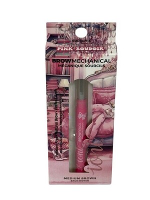 Ioni Pink Boudoir Brow Pencil Medium Brown Mechanical New