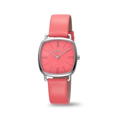 Boccia Titanium Damen Armbanduhr Uhr Titan 3370-03 Koralle Rot Lederband