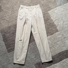 Liz Claiborne Liz Sport Kids Khaki Pleated Cotton Trousers Tan Size 12