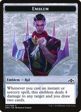 Emblem - Ral, Izzet Viceroy - #07 - Guilds of Ravnica - NM MTG