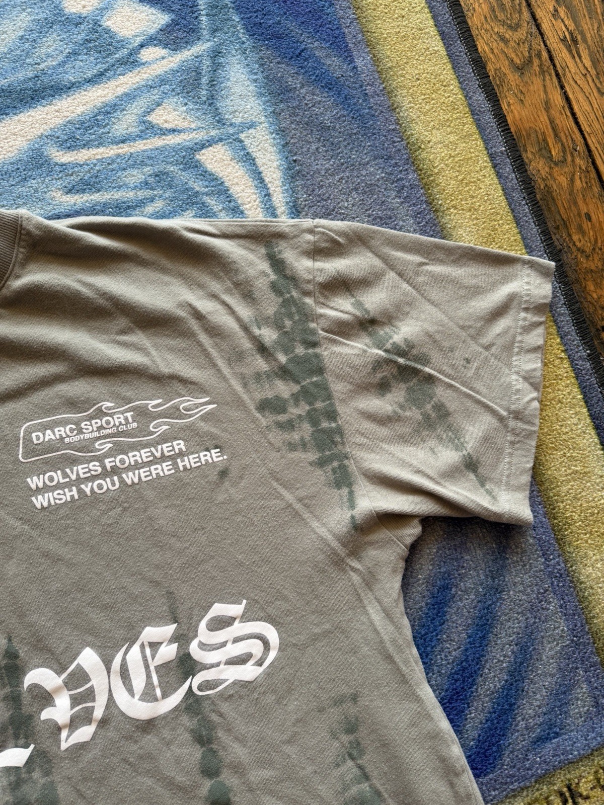Darc Sports Wolves NFGU Wish You Were Here Collection Green Tie Dye Men’s Large image 4