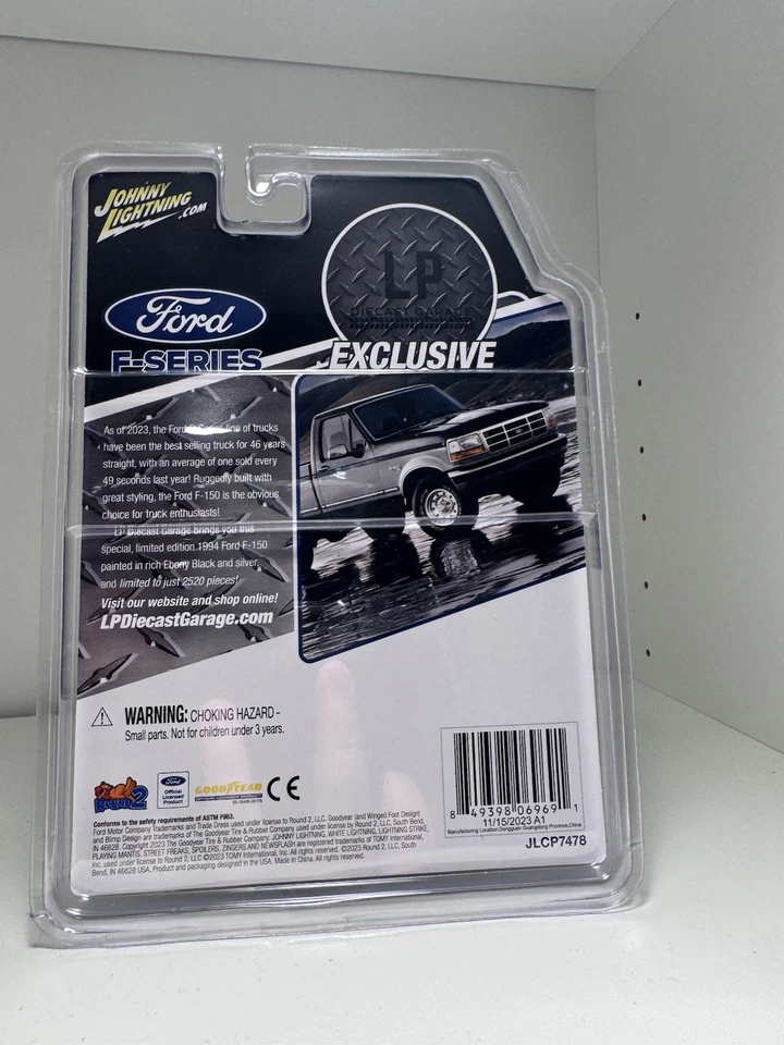Johnny Lightning LP литой гараж эксклюзивный Ford F-150 белый Lightning Chase - Изображение 3 из 3
