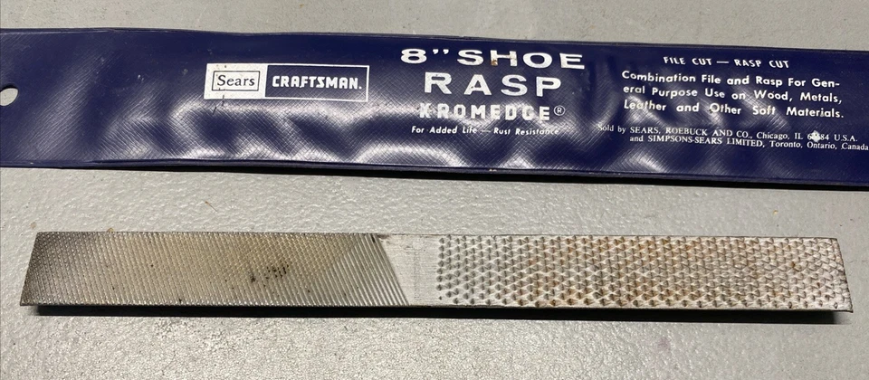 Vintage Craftsman 9-31224 KROMEDGE 8” Shoe Rasp File - Image 4 of 4