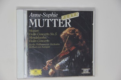 Anne-sophie Mutter Plays Mozart No.5 Mendelssohn Violin Concerto CD