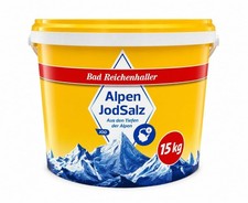 Jodiertes Speisesalz Bad Reichenhaller Marken Jodsalz AlpenSalz 15kg in Eimer