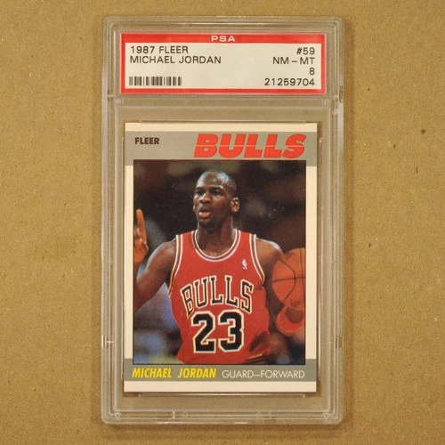 1987 Fleer #59 Michael Jordan PSA 8 - GOAT - Sharp Card