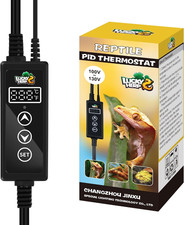 Reptile Dimming Thermostat, PID Heat Lamp Temperature Controller with LED Digita