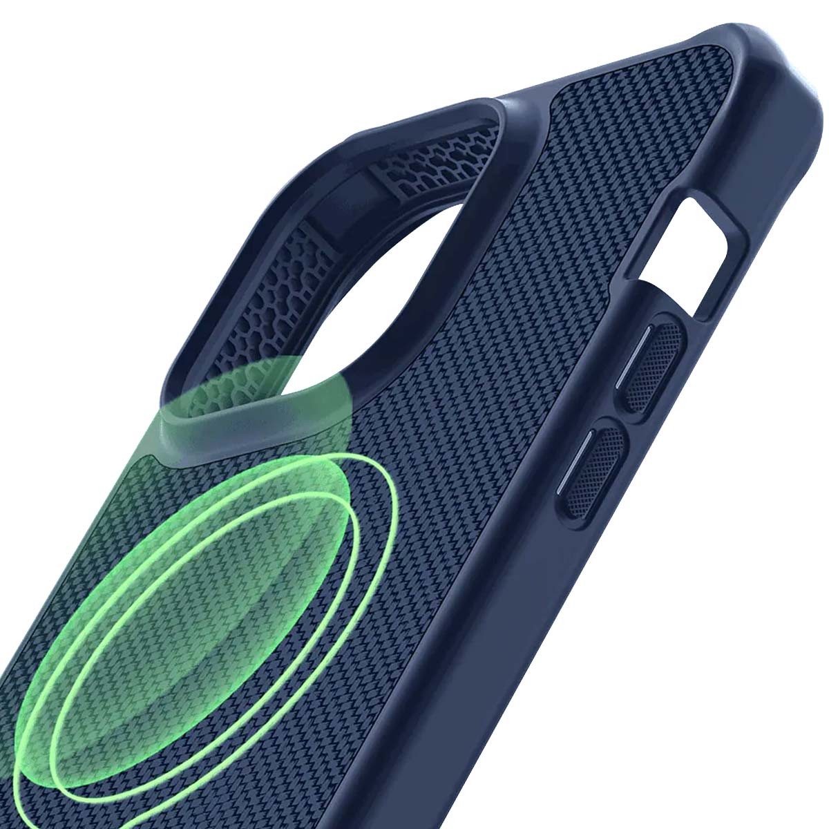 Coque iPhone 14 Pro Itskins en nylon balistique bleu