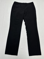 Adrianna Papell Dress Pants Women's 4 Black Straight Leg Stretch Office Business