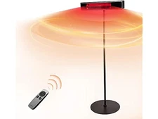 EAST OAK PATIO HEATER ELECTRIC 1500W STANDING OUTDOOR HEATERS SPH22001 - BLACK