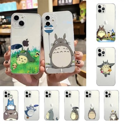 For iPhone 17 16 15 14 13 Pro Max Plus Shockproof Totoro Anime Clear Soft Case