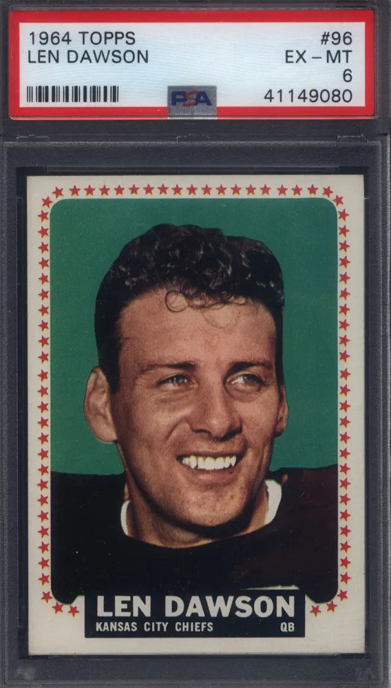 1964 Topps #96 Len Dawson Chiefs PSA 6