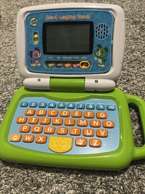 LeapFrog 2-in-1 LeapTop Touch Green And Blue, Kids Learning Toy