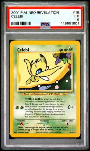 Celebi (Unlimited) graded PSA 5 for sale on eBay
