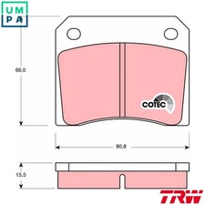 BRAKE PAD SET DISC BRAKE GDB557 FOR TVR SPEED/EIGHT ASTON MARTIN V8/Volante 3.9L