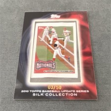 Topps 2010 Update Silk Collection Serial #03/50 Stephen Strasburg Nationals