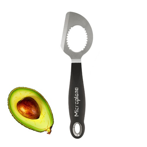 Microplane Trancheuse à Avocat 3 en 1 Professionnelle Acier Inoxydable Noir - Photo 1/2