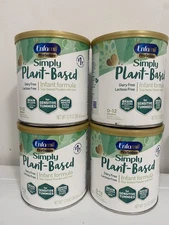 LOT 4 ENFAMIL SIMPLY PLANT BASED INFANT BABY FORMULA  12.9 OZ CANS