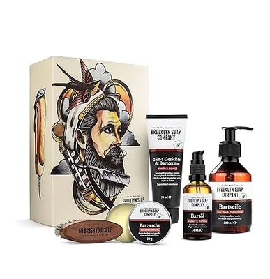 BOOTS Brooklyn Soap Company · Ultimate Beard Box · Bartpflege Set inkl. Bartöl, Bartsh