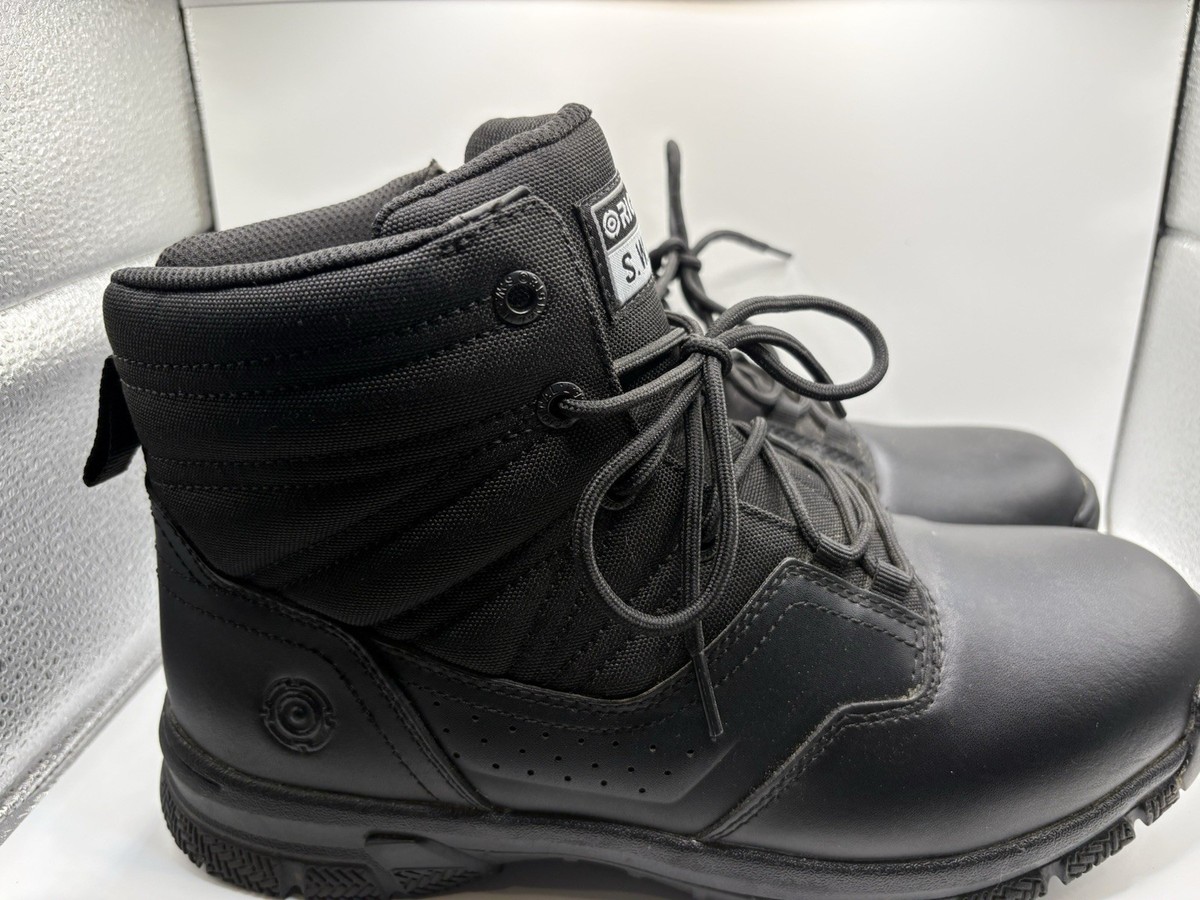 Original SWAT ProTec 6” Side Zip Tact Boot Men 11 Black Polishable Toe 106401 View 4