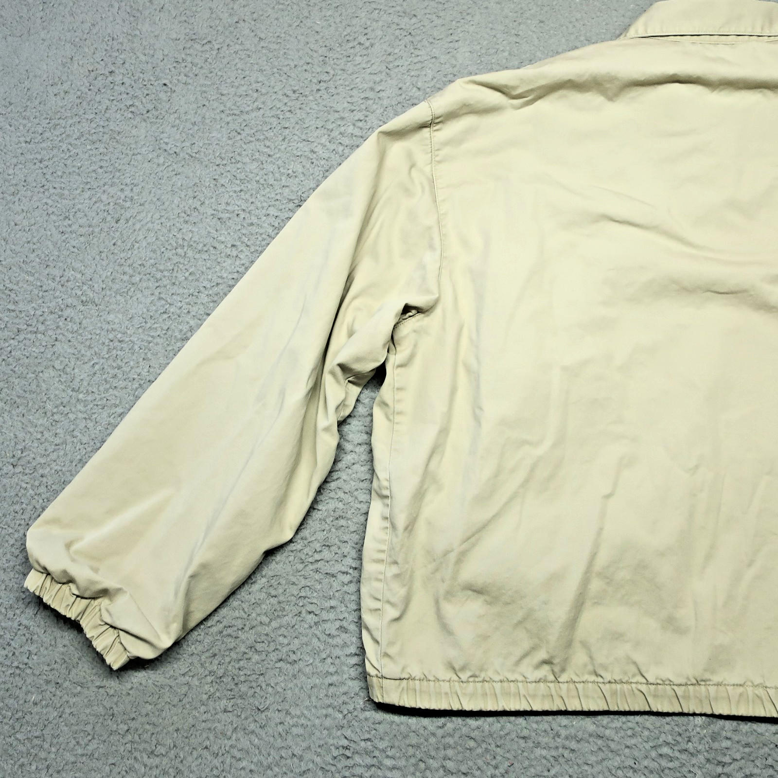 Polo Ralph Lauren Harrington Bomber Jacket Mens 2XL Beige Plaid Lined Full-Zip