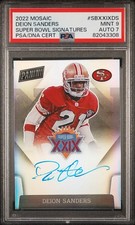 2022 Panini Prizm Super Bowl Signatures Prizms # 4 Deion Sanders PSA 9