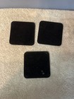 Johnnie Walker Scotch Whiskey Coasters Set of  3 Faux Black Leather With Holder — photo 3