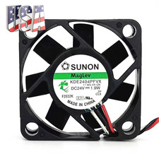1PC NEW SUNON KDE2404PFVX DC 24V 1.9W 40x40x10mm 2-Wire Server Cooling Fan
