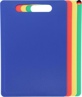 Chef Aid Schneidebretter-Set ? 4 Stück ? Farbcodierte, rutschfeste 