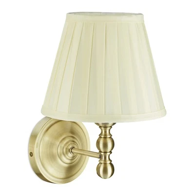 Wandlampe Wandleuchte Flurlampe E14-Fassung Stoffschirm Retro Wandleuchte - Bild 1 von 4
