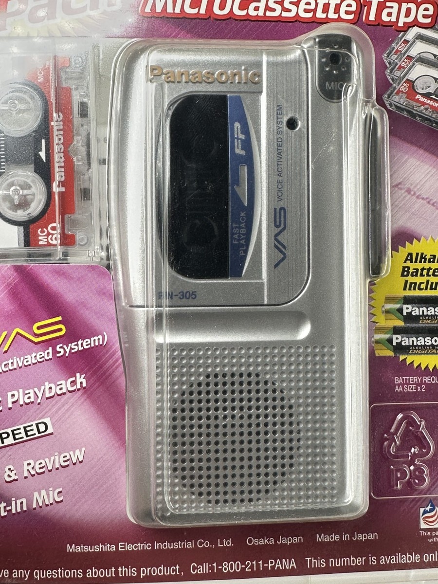 Panasonic RN-305 Handheld Cassette Voice Recorder for sale online