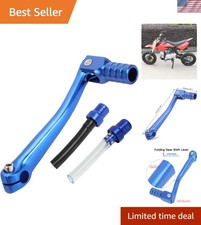 Adjustable Folding Gear Shifter For 50cc-160cc Dirt Bikes - Stylish Blue Finish