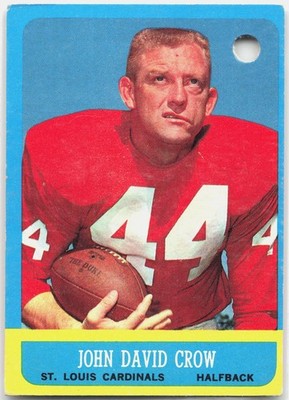 1963 Topps #147 John David Crow POOR PUNCH HOLE