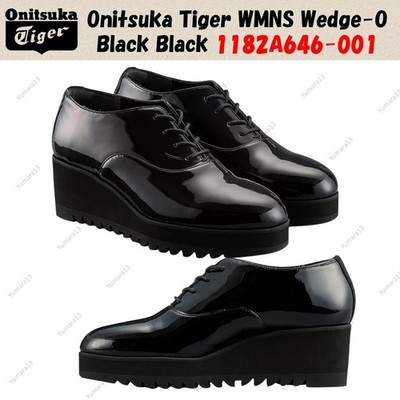 Onitsuka Tiger WMNS Wedge-O Black Black 1182A646-001 Women's Size