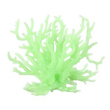 Aquarium Coral Decoration 5.9x2.2x4.7 Inch, Glowing Green, 1 Pcs