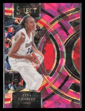 2024 Panini Select WNBA #107 Tina Charles Prizms Pink Ice