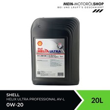 Shell Helix Ultra Professional AV-L 0W-20 VW 509 00 508 00 20 litri